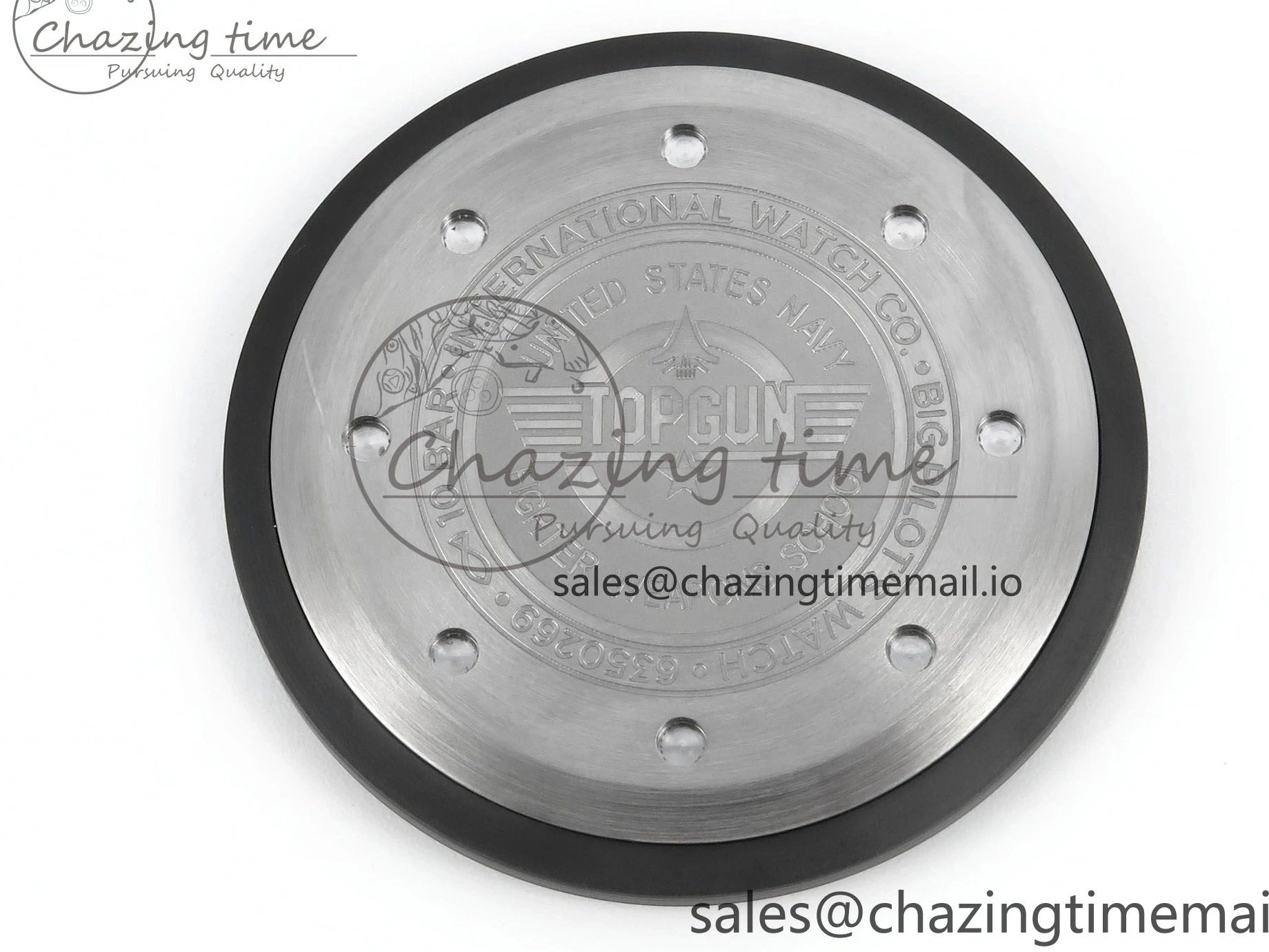 MIROTIME 0326 Durable Pilot Top Gun IW326901 M+F 1:1 Best Edition Black Dial on Black Nylon Strap MY 7003